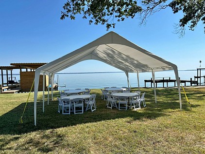 20x20 canopy with no wall option